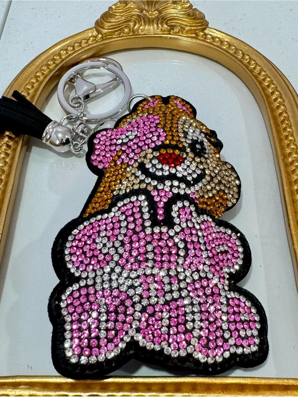 New Crystal Chipmunk Keychain Bag Charm